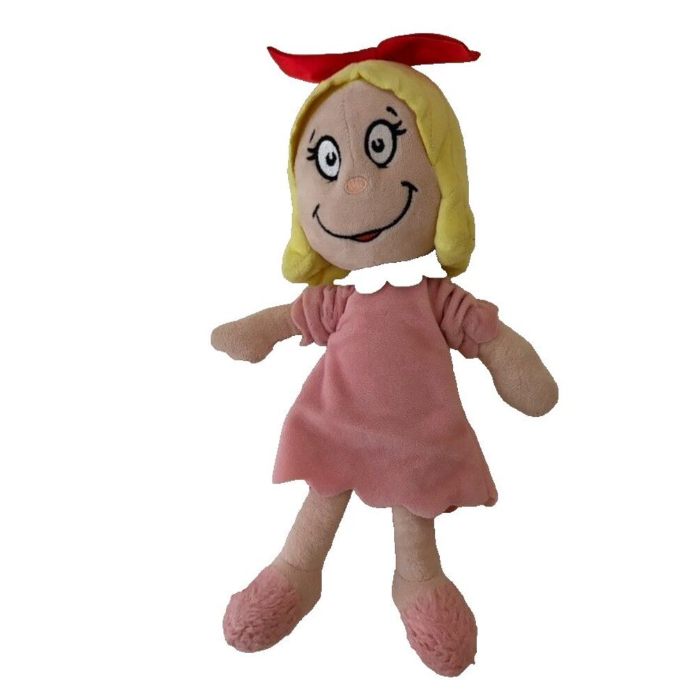 Aurora World Grinch Cindy Lou Who Plush Stuffed Toy Christmas
